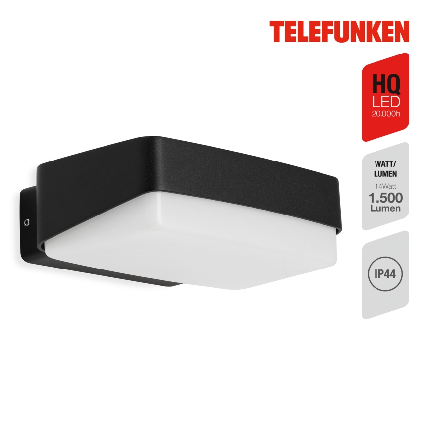 Telefunken 312205TF - Aplique LED para exterior LED/14W/230V IP44