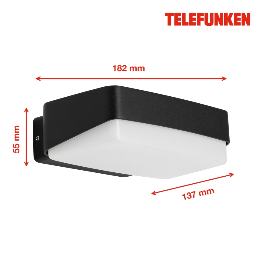 Telefunken 312205TF - Aplique LED para exterior LED/14W/230V IP44