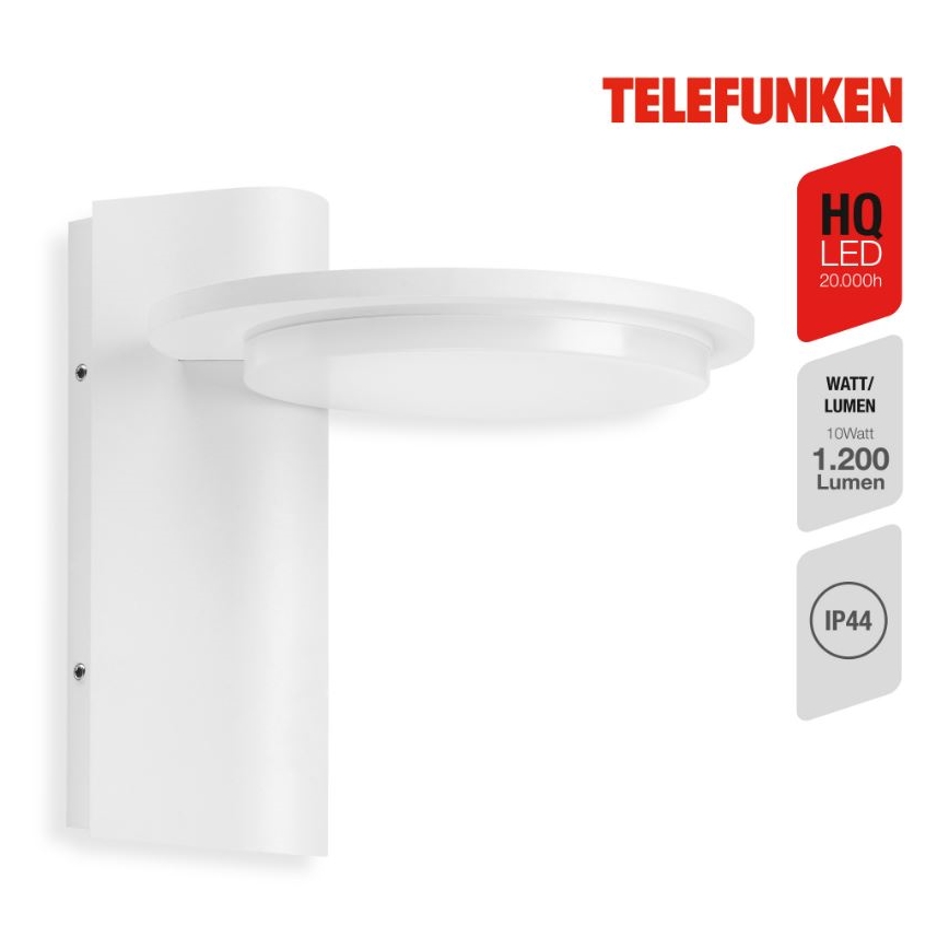 Telefunken 312406TF - Aplique LED para exterior LED/10W/230V IP44
