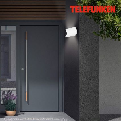 Telefunken 312806TF - Aplique LED para exterior 2xLED/6W/230V IP44 blanco
