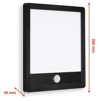 Telefunken 313805TF - LED Aplique para exterior con sensor LED/15W/230V IP44