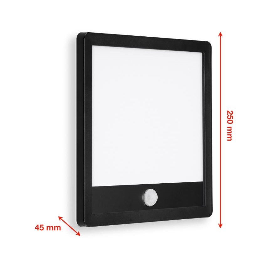 Telefunken 313805TF - LED Aplique para exterior con sensor LED/15W/230V IP44