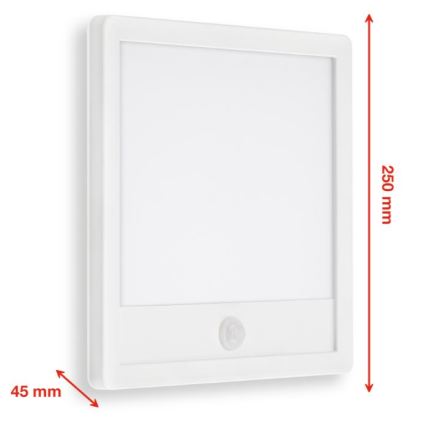 Telefunken 313806TF - LED Aplique para exterior con sensor LED/15W/230V IP44