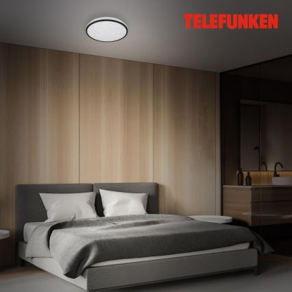 Telefunken 318305TF - Plafón LED de baño con sensor LED/16W/230V IP44 diá. 28 cm