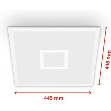 Telefunken 319106TF - Plafón LED RGBW regulable LED/24W/230V 2700-6500K blanco + mando a distancia