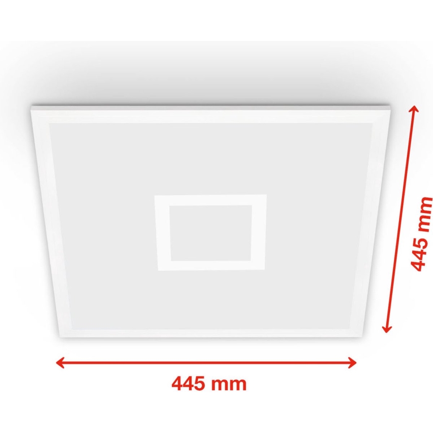 Telefunken 319106TF - Plafón LED RGBW regulable LED/24W/230V 2700-6500K blanco + mando a distancia