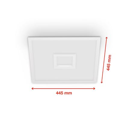 Telefunken 319406TF - Plafón regulable RGBW LED/24W/230V 2700-6500K blanco + control remoto