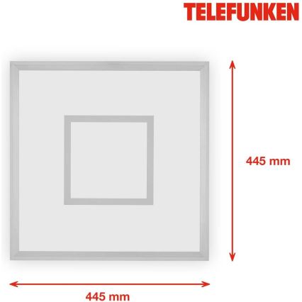 Telefunken 319704TF - Plafón LED RGB regulable LED/24W/230V 3000-6500K + control remoto