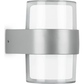 Telefunken 320404TF - Aplique de pared exterior LED 2xLED/8W/230V IP44 cromo mate