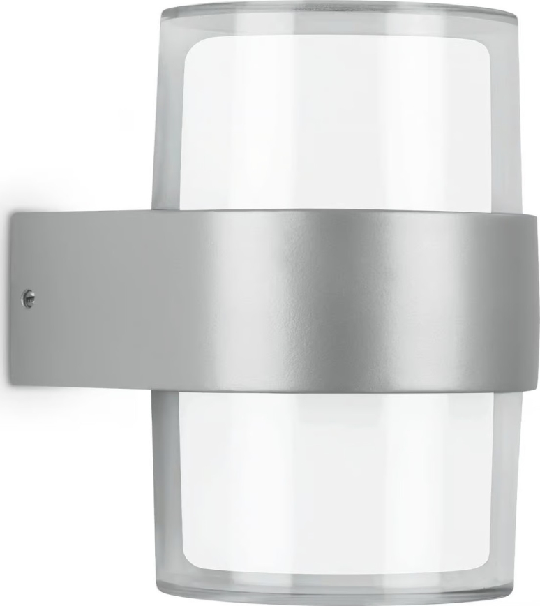 Telefunken 320404TF - Aplique de pared exterior LED 2xLED/8W/230V IP44 cromo mate