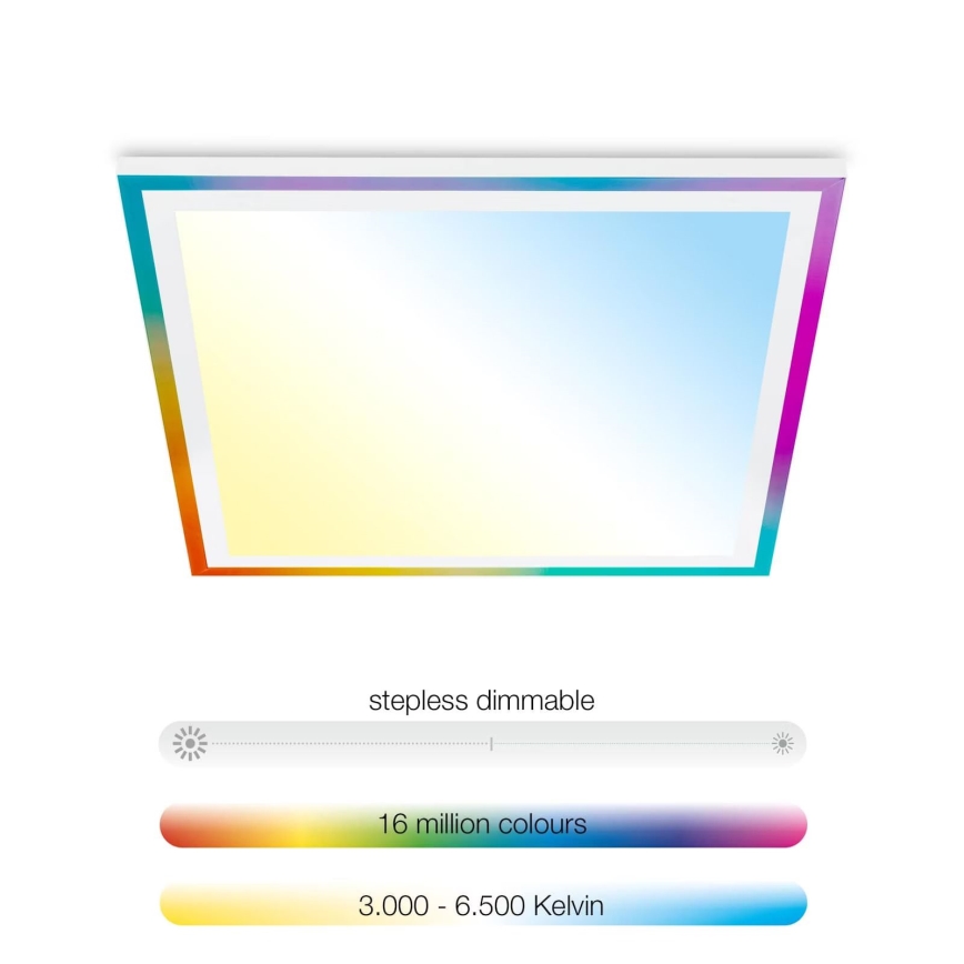 Telefunken 321206TF - Plafón LED RGBW regulable LED/18W/230V 3000-6500K + control remoto