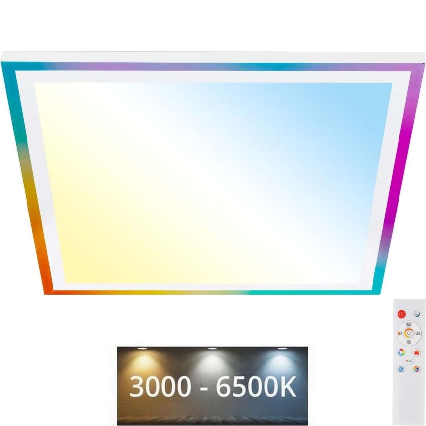 Telefunken 321206TF - Plafón LED RGBW regulable LED/18W/230V 3000-6500K + control remoto
