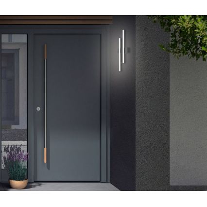 Telefunken - Aplique de pared exterior LED 2xLED/4W/230V 4000K IP44 negro