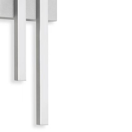 Telefunken - Aplique de pared LED para exterior 2xLED/4W/230V 4000K IP44 color plata