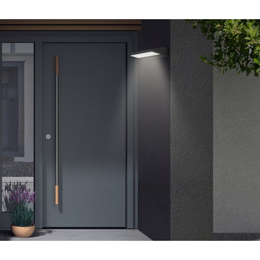 Telefunken - Aplique mural LED para exterior LED/10W/230V IP44 negro