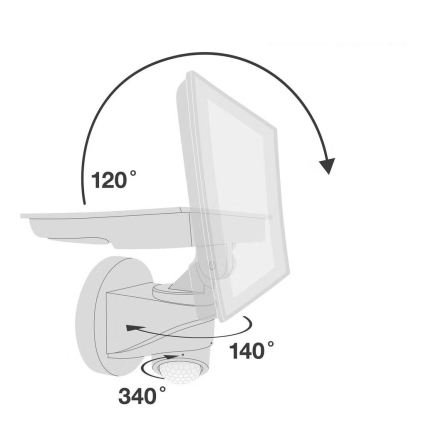 Telefunken - Proyector LED con sensor LED/20W/230V
