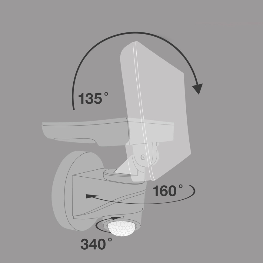 Telefunken - Reflector LED con sensor LED/16W/230V