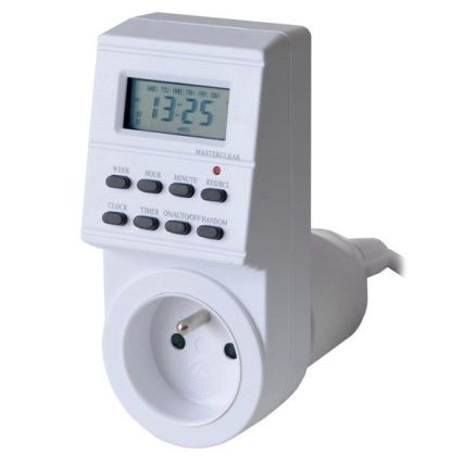 Temporizador digital semanal 16A/230V 200 mAh