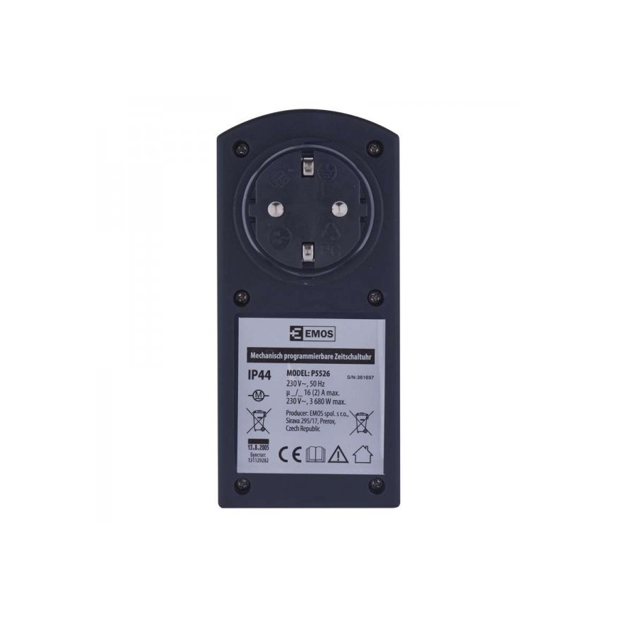 Temporizador mecánico de exterior SCHUKO IP44