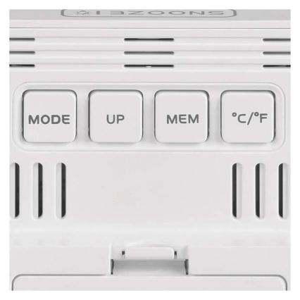 Termómetro digital con higrómetro, 1xAA, blanco