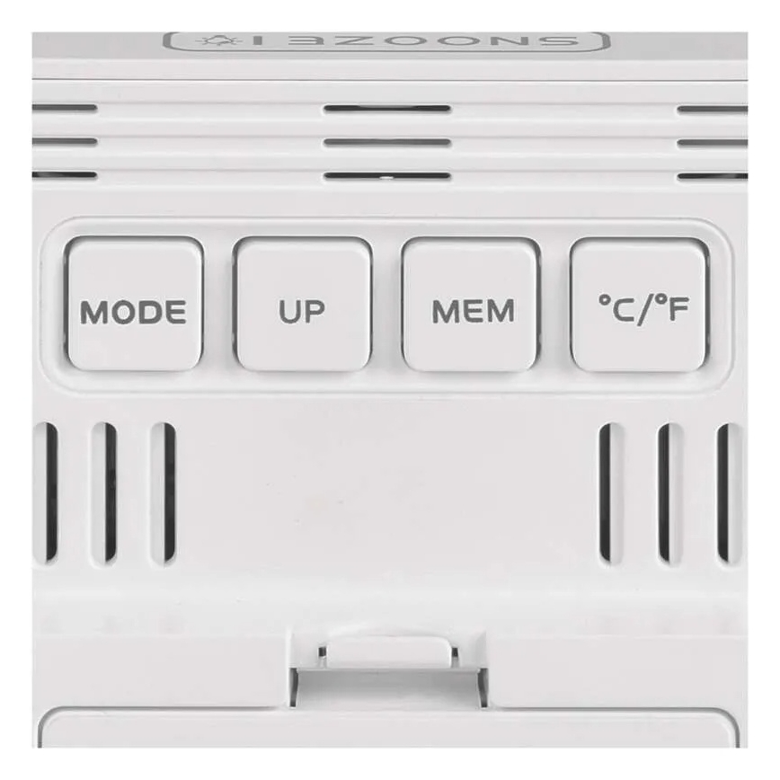 Termómetro digital con higrómetro, 1xAA, blanco