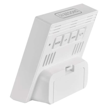 Termómetro digital con higrómetro, 1xAA, blanco