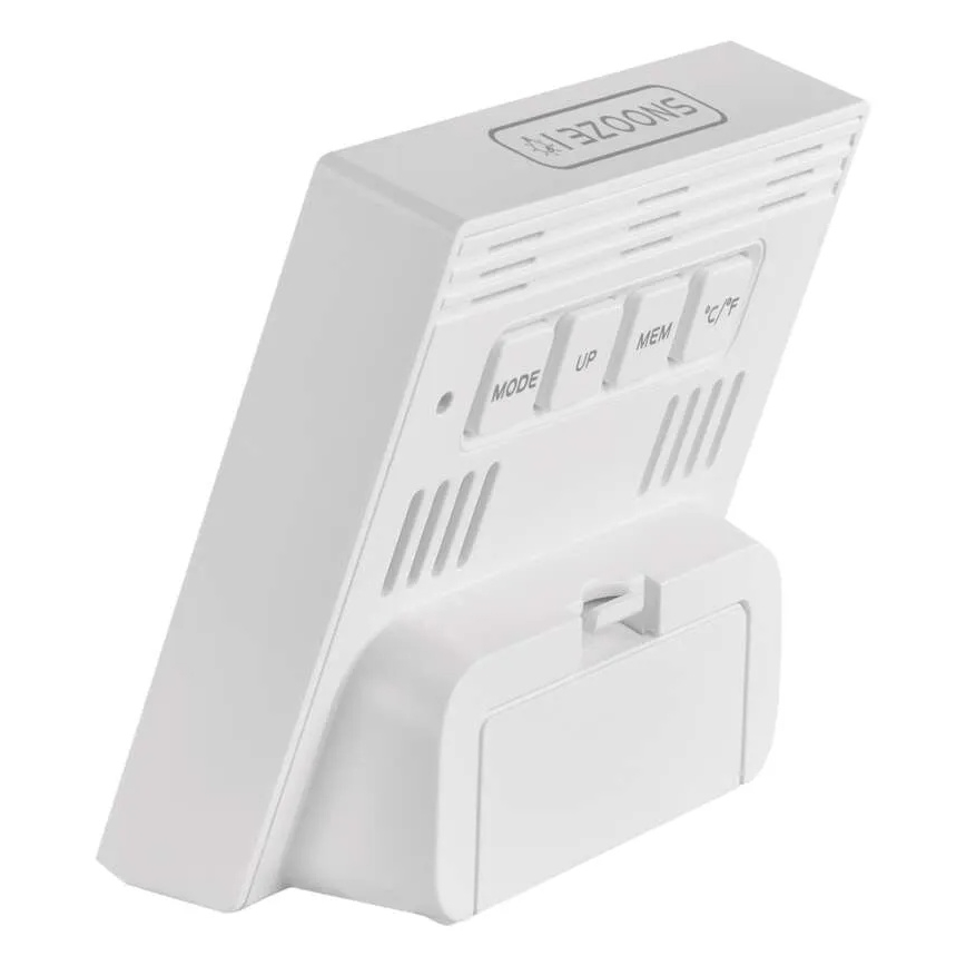 Termómetro digital con higrómetro, 1xAA, blanco