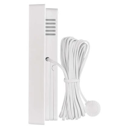 Termómetro digital con higrómetro, 2x AAA, blanco