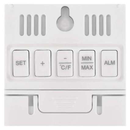 Termómetro digital con higrómetro, 2x AAA, blanco