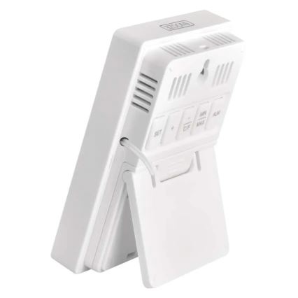 Termómetro digital con higrómetro, 2x AAA, blanco