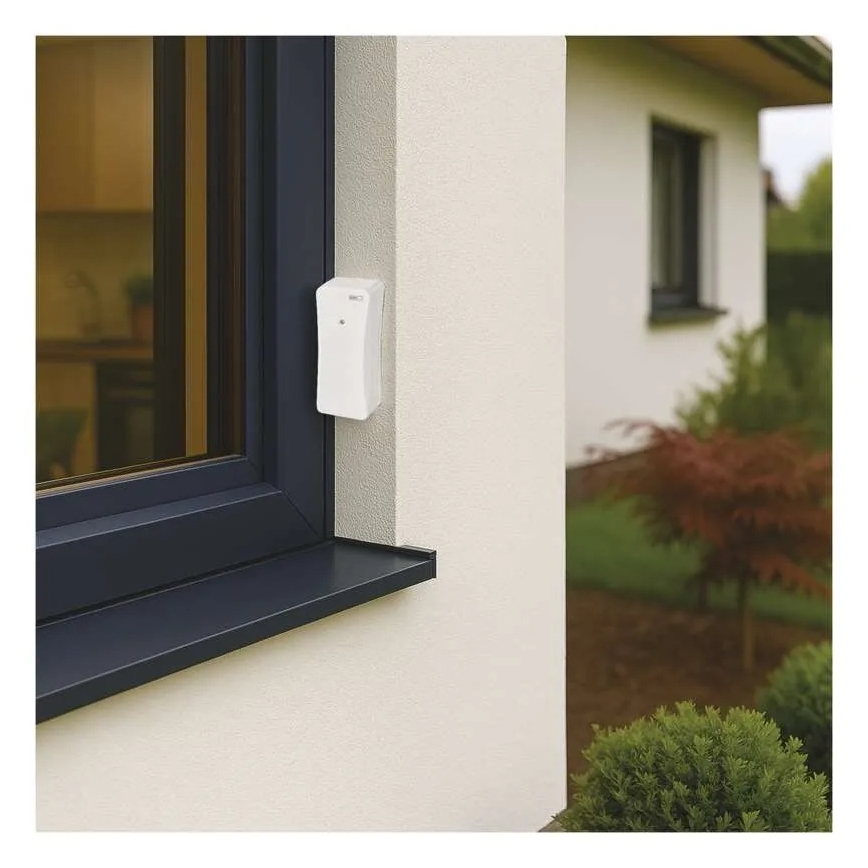 Termómetro digital con higrómetro, 2x AAA, blanco