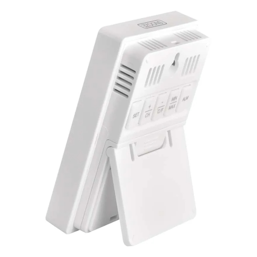 Termómetro digital con higrómetro, 2x AAA, blanco