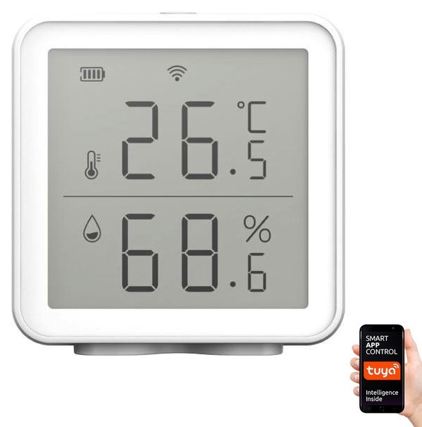 Termómetro inalámbrico con higrómetro 3xAA Wi-Fi Tuya