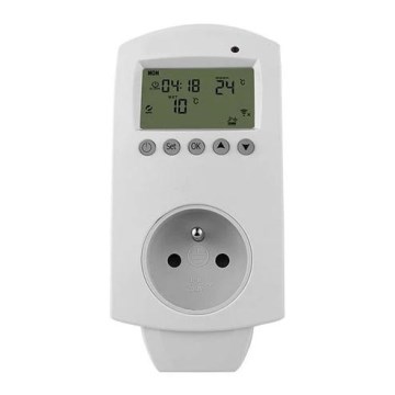 Termostato con enchufe 230 V y Wi‑Fi Tuya