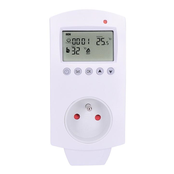 Termostato con enchufe 230V/16A