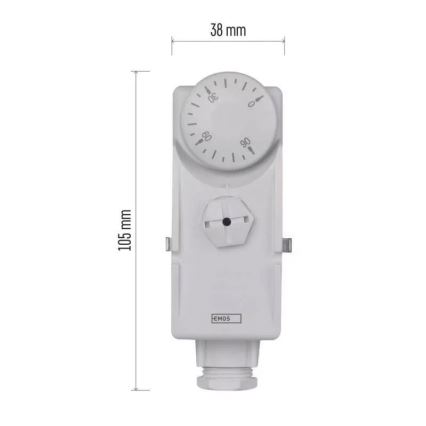 Termostato de alimentación de 230V