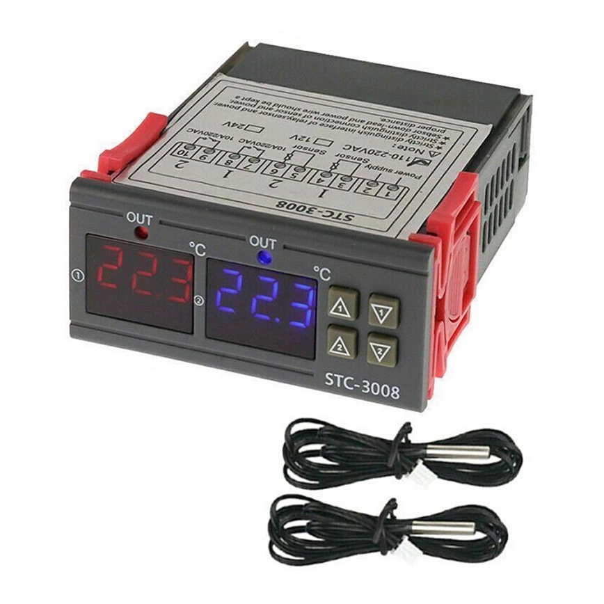 Termostato digital dual 3W/230V