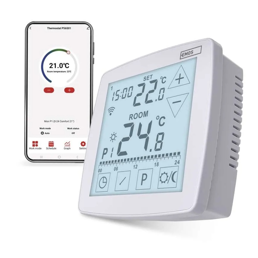 Termostato digital GoSmart 230V/16A Wi-Fi