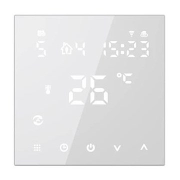 Termostato empotrable 230 V blanco con Wi‑Fi Tuya