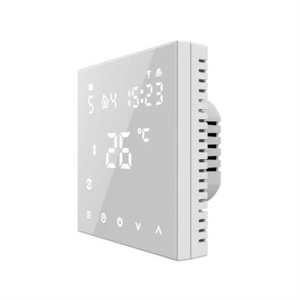 Termostato empotrable 230 V blanco con Wi‑Fi Tuya
