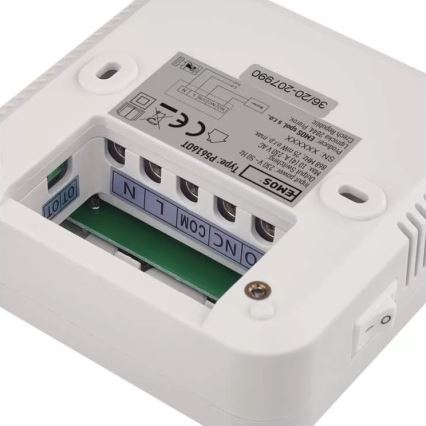 Termostato programable 230V + 2xAA