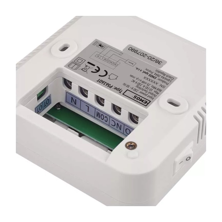 Termostato programable 230V + 2xAA
