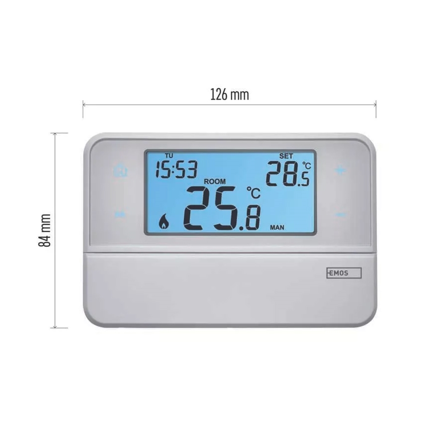 Termostato programable 2xAA