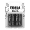 Tesla Batteries - 4 pz Batería alcalina AA BLACK+ 1,5V 2800 mAh