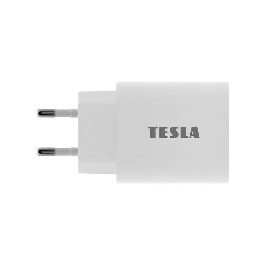 TESLA Electronics - Adaptador para cargador rápido Power Delivery 20W blanco