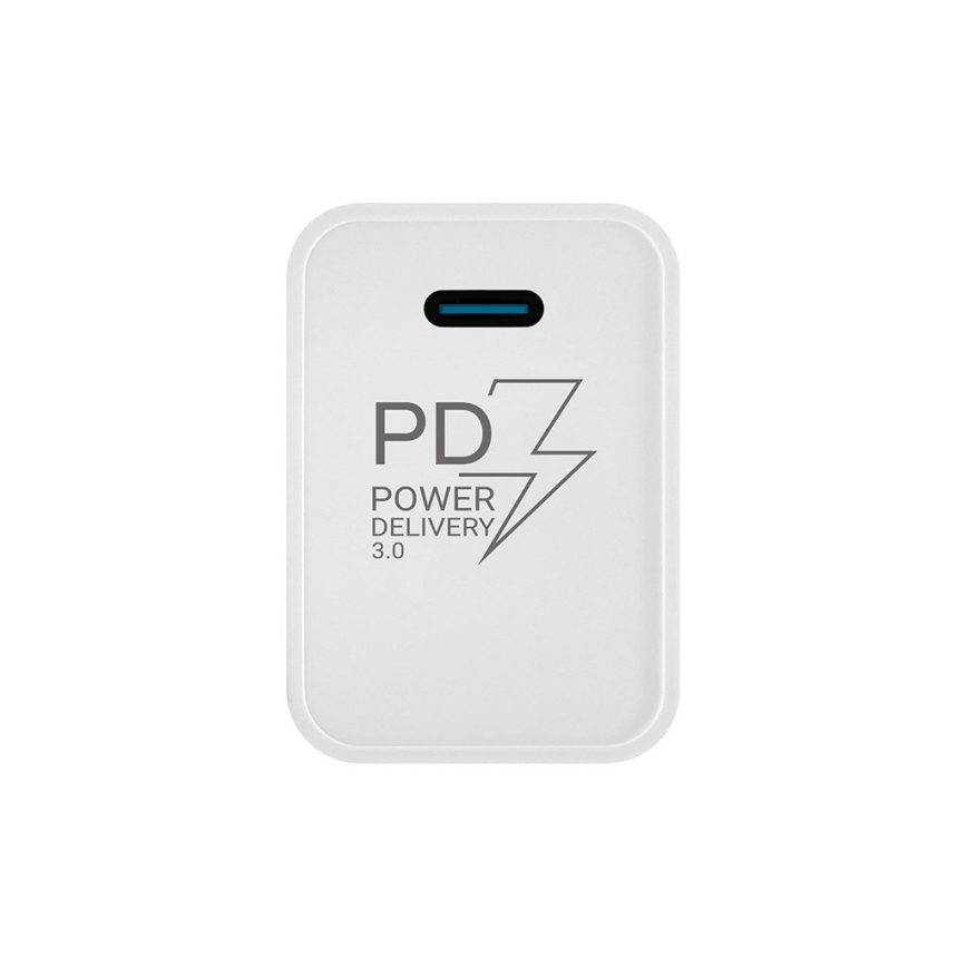 TESLA Electronics - Adaptador para cargador rápido Power Delivery 20W blanco