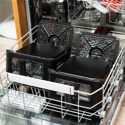 TESLA Electronics AirCook - Freidora de aire digital multifuncional 11 l 2800W/230V negra