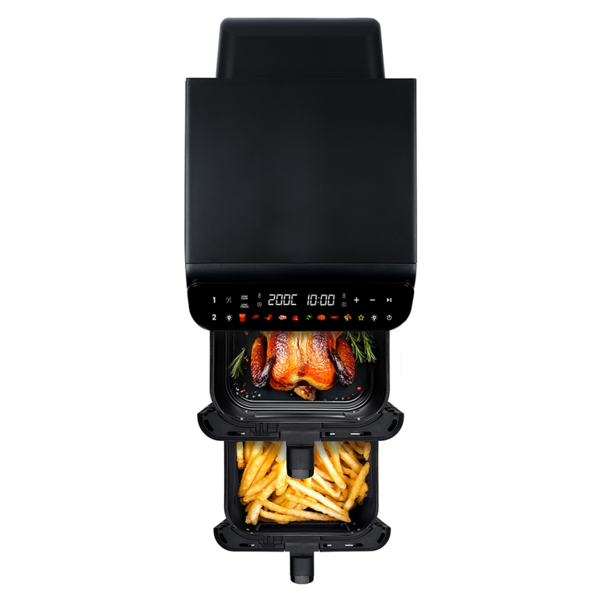 TESLA Electronics AirCook - Freidora de aire digital multifuncional 11 l 2800W/230V negra