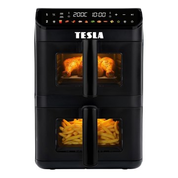 TESLA Electronics AirCook - Freidora de aire digital multifuncional 11 l 2800W/230V negra