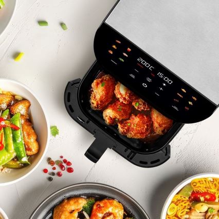 TESLA Electronics AirCook - Freidora de aire digital multifuncional inteligente 9 l 1700W/230V Wi-Fi
